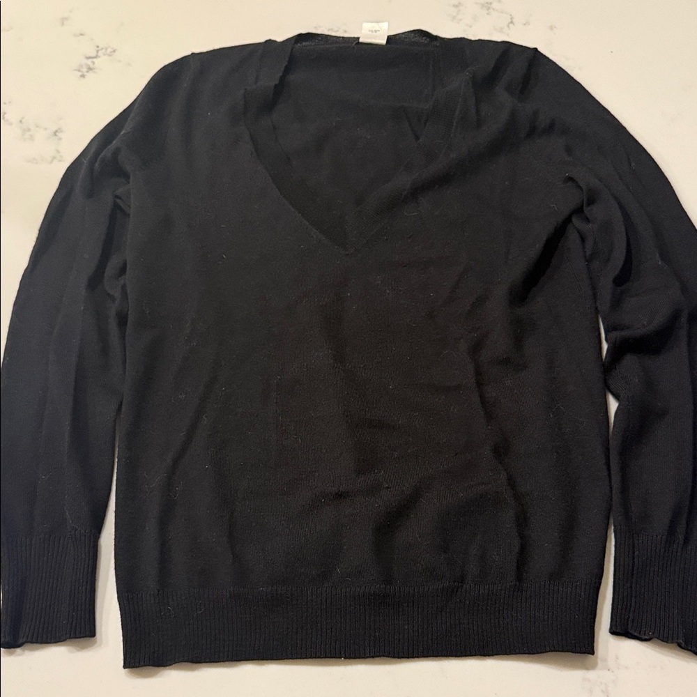 J. Crew Women's V-Neck Merino Sweater